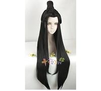 Tian guan ci fu Cosplay Xie lian negro largo Cosplay pelucas Hua cheng peluca de pelo Cosplay 1
