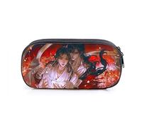 Tian Guan Ci Fu - Estuche para lápices de anime para niñas, estuche portátil de gran capacidad, estampado Hua Cheng, estuche de doble capa, organizador de papelería escolar, tipo 3, 20x10x5CM,