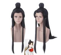 Tian Guan Ci Fu Xie Lian Cosplay disfraz vestido Halloween Xielian conjunto completo peluca + sombrero de bambú Disfraces blancos para adultos L xie lian peluca 529