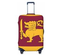 Tianbamxgdp Funda protectora lavable para equipaje de viaje con estampado de bandera de Sri Lanka, se adapta a fundas de 45,7 a 81,3 cm, Negro, Small