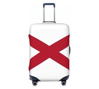 Tianbamxgdp Funda protectora lavable para equipaje de viaje con estampado de bandera del estado de Alabama, se adapta a fundas de 18 a 32 pulgadas, Negro, Large