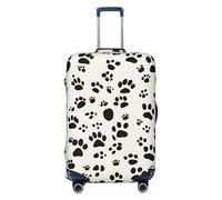 Tianbamxgdp Funda protectora lavable para equipaje de viaje, con estampado de huesos, huellas y patas, se adapta a fundas de 45.7 a 81.3 cm, Black, M