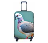 Tianbamxgdp Funda protectora lavable para equipaje de viaje con estampado de paloma de dibujos animados 4, se adapta a fundas de 45.7 a 81.3 cm, Negro, Small