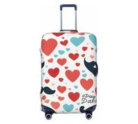 Tianbamxgdp Funda protectora lavable para equipaje de viaje con estampado del Día del Padre, para maletas de 18 a 32 pulgadas, Black, L