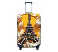 Tianbamxgdp - Funda protectora para equipaje de viaje con estampado de la Torre Eiffel de París, se adapta a fundas de 18-32 pulgadas, Negro, G