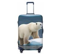 Tianbamxgdp Polar Bear - Funda protectora lavable para equipaje de viaje, compatible con fundas de 45,7 a 81,3 cm, Black, S