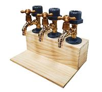 Tianbi 2021 Whisky - Dispensador de madera para día del padre (triple licor, alcohol, whisky, madera, dispensador de grifo, forma de vertedero, para cena, fiesta, bar y estación de bebidas