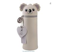 TIANCEWAN Estuche Silicona Rosa, Estuche Silicona Escolar para Niño, Estuch Legami Estilo Joven, Almacenamiento Compacto para Oficina Hogar, 19 * 6.6 * 6.5cm