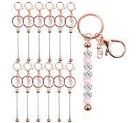 TIANCEWAN Kit de 12 Piezas Anillas llaveros, Keychain Para Manualidades, Para la fabricación de Joyas, llaveros, Joyería, Colgantes, Manualidades, Dijes y Accesorios.