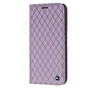 TIANCI Funda para Honor 600 Smart, Carcasa [Forma de la Cuadrícula PU Cuero] + [Decoración Redonda Exquisita], Fundas para Honor 600 Smart Funda