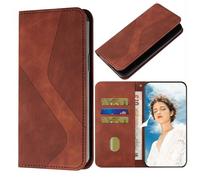 TIANCI Funda para OPPO Find X9s Pro Carcasa, Magnética Oculta del Cuero de la PU Caja, Cartera Rayada en Forma de S Flip Fundas para OPPO Find X9s Pro Case