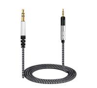 Tiandirenhe Cable de audio compatible con Sennheiser HD620S,HD599SE, HD599,HD598,HD598SE,HD560S,HD598SR,HD400PRO,HD579,HD569,HD558,HD518 cable de repuesto de nailon trenzado de 3,5 mm a 2,5 mm (1.8m)