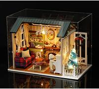 Tiandirenhe Casa de Muñecas en Miniatura de Bricolaje,DIY Mini 3D Regalo Creativo de Casas para Muñecas, decoración Navideña, Regalo De Cumpleaños para Adolescentes, Adultos(Holiday Time)