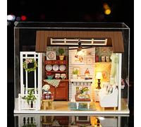 Tiandirenhe Casa de Muñecas en Miniatura de Bricolaje,DIY Mini 3D Regalo Creativo de Casas para Muñecas, decoración Navideña, Regalo De Cumpleaños para Adolescentes, Adultos (Warm Cabin)