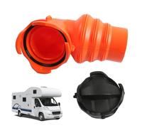 Tianeri Accesorio de manguera de alcantarillado para , accesorio de fontanería de 90 grados | Adaptador de manguera de drenaje RV a prueba de fugas con 2 | para drenaje de aguas