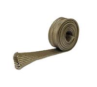 Tianeri de calor automotriz | Rollo de protección térmica para manguera, protector de manguera eficaz, barrera de protección de alambre cortable para cable de freno