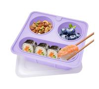 Tianeri Recipiente para aperitivos, 420 ml, de silicona, reutilizable, portátil, para alimentos, dulces, galletas, frutas, postres, escuela, oficina, viajes, camping, picnic,