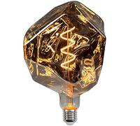 TIANFAN Bombilla Led Bombilla Vintage 4W Regulable Poliedro φ150mm Bombilla Led Grande Bombilla Edison Decorativa 220V E27 Humo