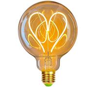 TIANFAN Bombilla LED G95 Corazón Vintage Regulable 4 W 220/240V E27 Edison Decorativa Ligth Calor Glow (dorado)