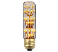 TIANFAN Bombilla Led Vintage Bombilla RGB Fuegos Artificiales Edison Bombilla 3W 220/240V E27 Bombilla Decorativa (T30 130mm)