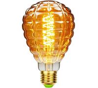 TIANFAN - Bombilla LED vintage de 4 W regulable (forma irregular 220/240 V, tornillo Edison E27, especialidad, bombilla decorativa antigua (piña)
