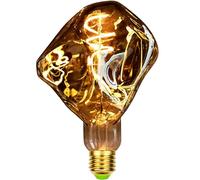 TIANFAN Bombilla Led Vintage G125 con forma especial de piedra 2000Kelvin 4W regulable 220-240V E27 bombilla Edison decorativa humo