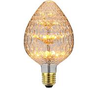 TIANFAN Bombilla Led Vintage RGB Fuegos Artificiales Edison Bombilla 3W 220/240V E27 Bombilla Decorativa (G95 Fresa)