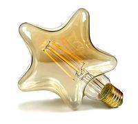 TIANFAN Bombillas Led, Vintage, 4 W, filamento Led, bombilla Edison, decorativa especial, 220/240 V E27 (Estrella)