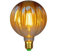 TIANFAN Bombillas LED Vintage 4W blanco cálido 2500Kelvin gran globo bombilla Led de cristal 220/240V tornillo Edison E27 Base especial bombilla decorativa G125 (Melon)