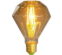 TIANFAN Bombillas Led Vintage 4W Diamond Edison Bombilla G95 220/240V E27 decorativa especial (dorado)