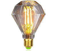 TIANFAN Bombillas Led Vintage 4W Diamond Edison G95 220/240V E27 Bombilla decorativa especial (Transparente)