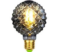 Tianfan Bombillas LED vintage de 4 W de cristal de piña Edison G95 220/240 V E27 bombilla decorativa especial (humo)
