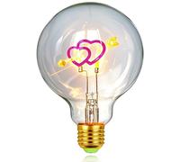 TIANFAN Bulbo LED Vintage G95 3W Dimmable Cupid's Arrow 220-240V E27 Edison estilo bombilla decorativa (Table Lamp Bulb)