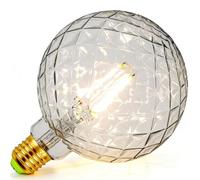 TIANFAN Edison - Bombilla LED (G125, 4 W, 220/240 V, E27, filamento vintage), vidrio, transparente, E27 4.00W 240.00V