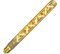 TIANFAN Edison Classic Long Test Tube T28 300mm Zigzag Design Filamento Led recto 6W Bombilla de luz decorativa especial regulable (Golden)
