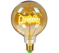 TIANFAN Vintage bombillas LED bombilla 4W regulable amor/hogar carta bombillas decorativas 220/240V E27 lámpara de mesa Dream