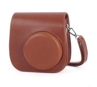 TIANHENGMart Funda ligera de piel sintética para cámaras de película instantánea, modelo para mini serie, solución de protección elegante, Brown