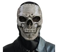 Tianher Máscara de Calavera de Halloween,Cráneo Máscaras hechas de látex natural,Casco de esqueleto espeluznante Para Carnaval Halloween Cosplays Festivales y Fiestas de Carnaval