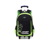 TIANHEY Carrito universal resistente para ruedas, bolsa de viaje, mochila escolar, 6 ruedas, mochila con ruedas, carrito para exteriores, bolsa de equipaje, barra ajustable para estudiantes, varios