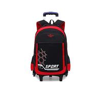 TIANHEY Carrito universal resistente para ruedas, bolsa de viaje, mochila escolar, 6 ruedas, mochila con ruedas, carrito para exteriores, bolsa de equipaje, barra ajustable para estudiantes, varios