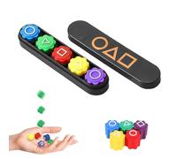 TIANHOO 5 Piezas Gonggi Juego Coreano, Juego Tradicional Coreano, Gonggi Juego de Guijarros de Piedra Jack,Gong Gi Juego para Entrenar la Coordinación, Gonggi Juego Familiar para Niños y Adultos