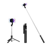 Tianle Palo selfie, trípode extensible de 51 pulgadas para teléfono celular con control remoto inalámbrico y soporte para teléfono, compatible con iPhone y teléfono Android para selfie, grabación de