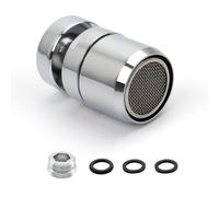 TIANLIN Aireador Grifo, Boquilla Grifo Cocina Giratorio 360°, Ideal para Cocinas y Baños, Incluye Adaptador, Compatible con Grifos con Rosca Exterior M22 o Rosca Interior M24