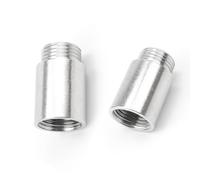 TIANLIN Extensión de Grifo1/2 Pulgadas, 2 Piezas Adaptador de Tubería 1/2 Zoll x 30mm, Racor Roscado No es Fácil de Oxidar, para Grifos Válvulas Angulares Cabezales Ducha