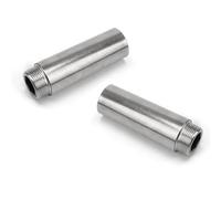 TIANLIN Extensión de Grifo1/2 Pulgadas, 2 Piezas Adaptador de Tubería 1/2 Zoll x 50 mm, Racor Roscado No es Fácil de Oxidar, para Grifos Válvulas Angulares Cabezales Ducha