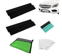 TIANLIN Portamatriculas Coche sin Marco - 2 Pares Soporte Autoadhesivo 100x500 mm para Matrículas, Incluye Paño y Raspador de Instalación