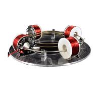 TIANQIHAO Acelerador Electromagnético De Bobina De 4 Bobinas, Acelerador Electromagnético De Anillo, Modelo De Ciclotrón con Motor Sin Escobillas, Modelo De Equipo Experimental De