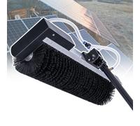 TIANQIHAO Cepillo De Rodillo para Limpieza Solar, Cepillo Eléctrico para Limpieza De Paneles Solares - Herramienta De Rodillo De Lavado Giratoria De 360° para Vidrio, 11.4 Pies, 18,5.5m/18ft