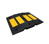 TIANQIHAO Reductor de Velocidad, Reductor de Goma Modular Entrelazado, Capacidad de 22 000 Libras, loma de Control de tráfico con 6 Pernos, para Caminos de Asfalto, hormigón y Grava, 50 x 60 x 4 cm