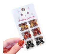 TIANQUXNGI 6 pinzas pequeñas de leopardo para el pelo de acrílico, pequeñas horquillas para el pelo, decoración para el pelo para uso diario y de fiesta